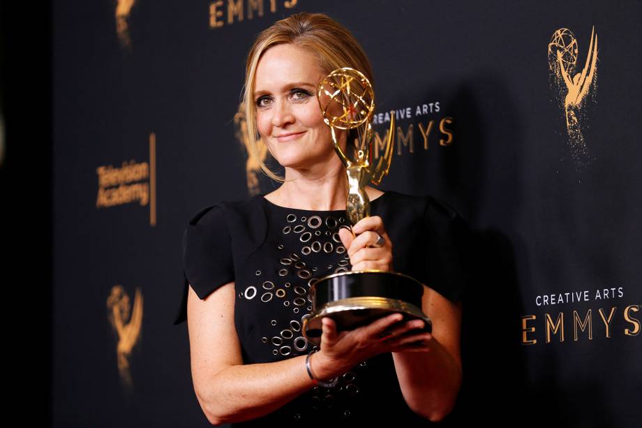 A atriz Samantha Bee na 69º premiação Emmy Awards, em Los Angeles - 17/09/2017