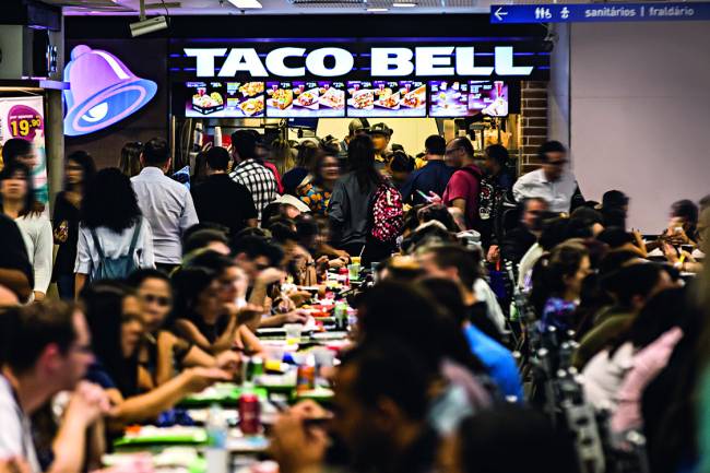 Restaurante mexicano Taco Bell, no Center 3, na Avenida Paulista Restaurante mexicano Taco Bell, no Center 3, na Avenida Paulista