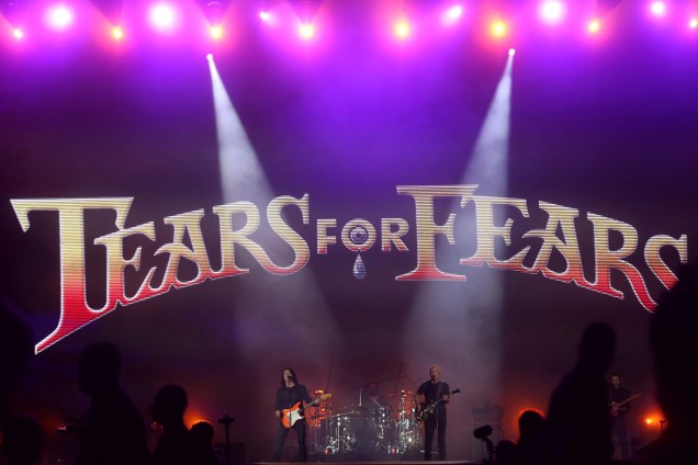 Roland Orzabal e Curt Smith da banda Tears For Fears, durante show no Palco Mundo, no quinto dia do Rock in Rio