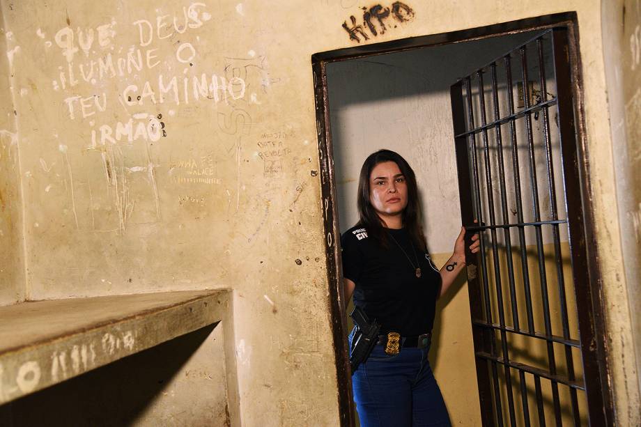 A delegada da mulher Laura de Castro Teixeira, 36 anos.