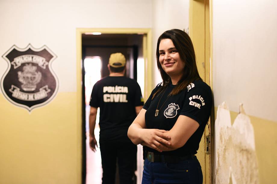 A delegada da mulher Laura de Castro Teixeira, 36 anos.