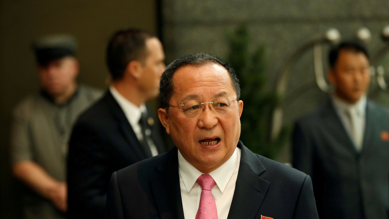 Chanceler norte-coreano, Ri Yong-ho faz novas ameaças aos Estados Unidos