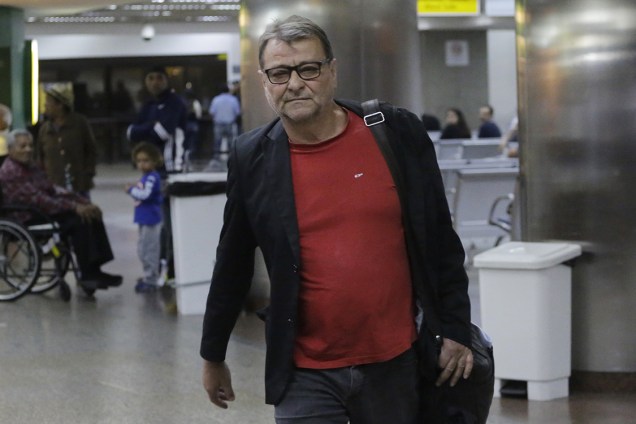 Cesare Battisti chega ao Aeroporto de Cumbica, vindo da cidade de Campo Grande após receber habeas corpus - 07/10/2017
