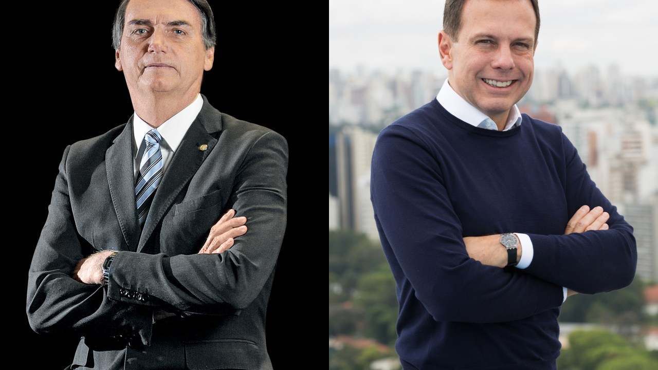 Jair Bolsonaro e João Doria