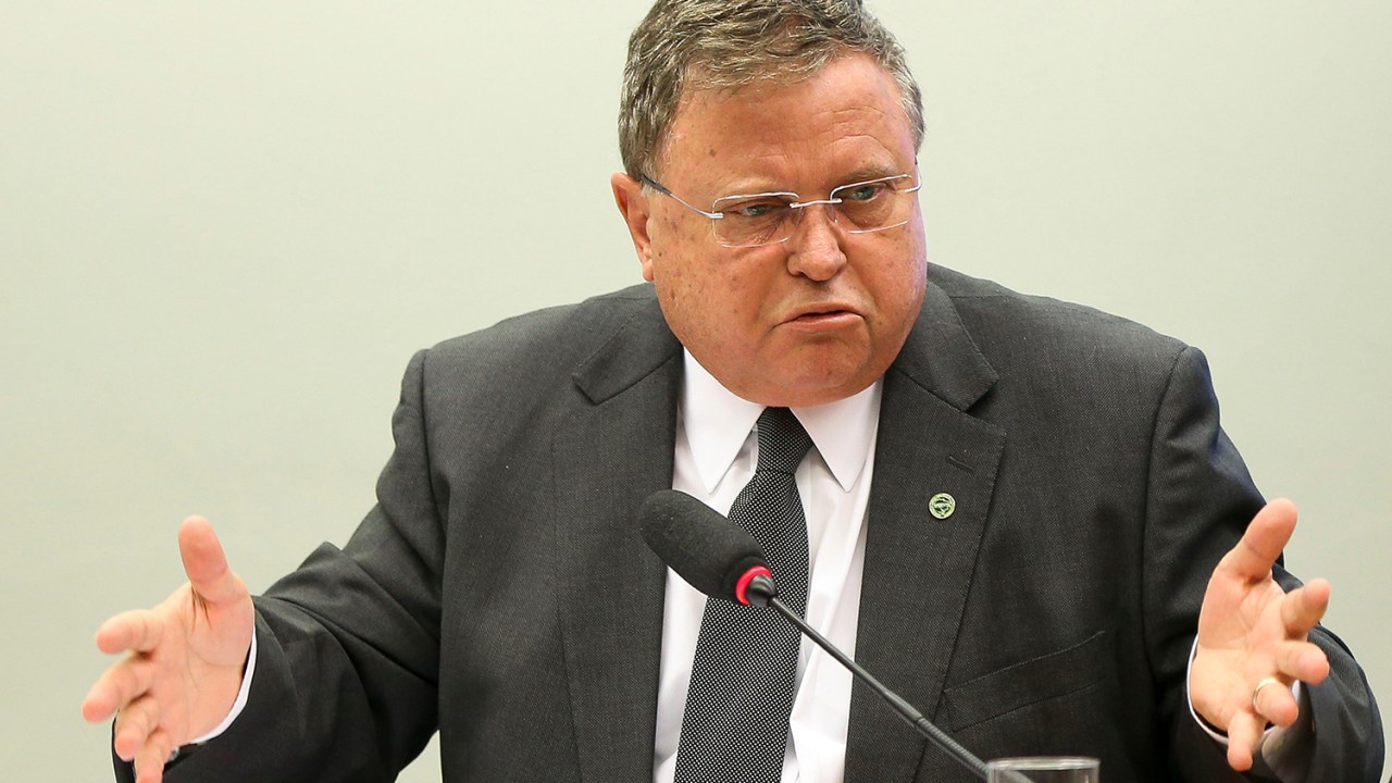 O ministro da Agricultura, Blairo Maggi, durante audiência pública na Comissão de Fiscalização Financeira e Controle (CFFC) da Câmara dos Deputados, em Brasília (DF) - 31/10/2017