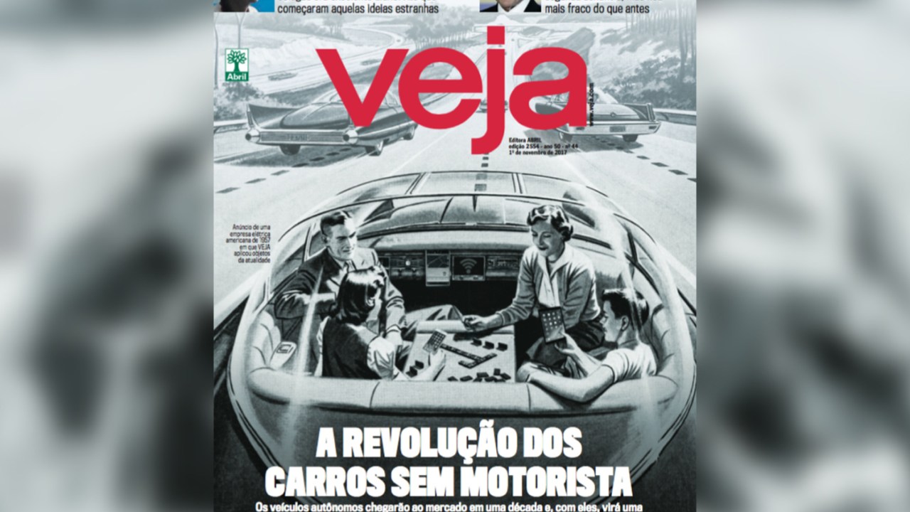 Capa de Veja: 'A revolução dos carros sem motoristas'