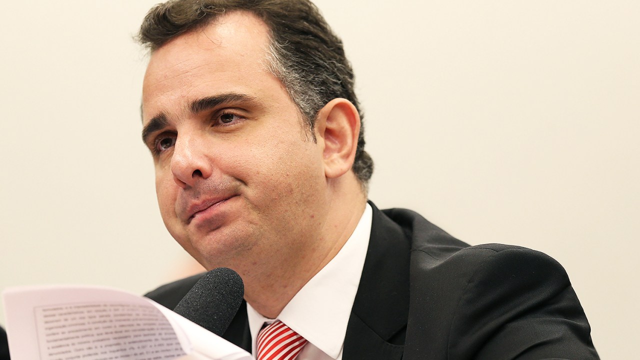 O presidente do Senado Rodrigo Pacheco (DEM-MG)