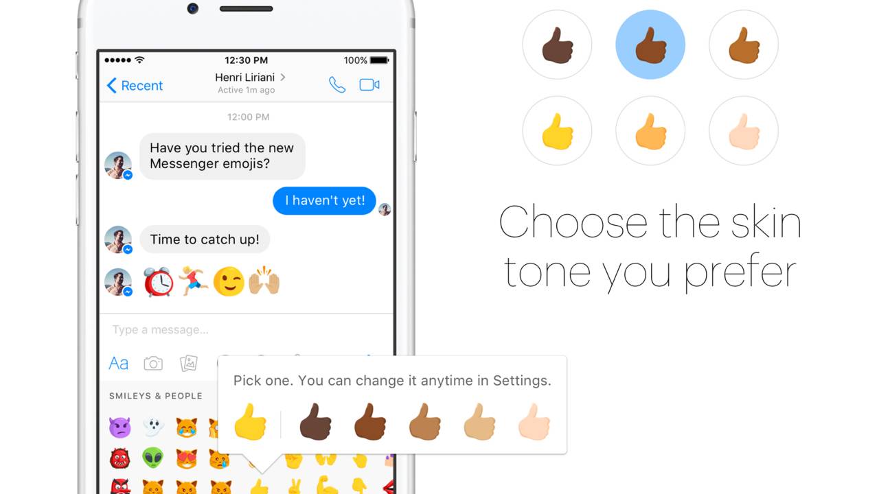 Emojis do Facebook Messenger