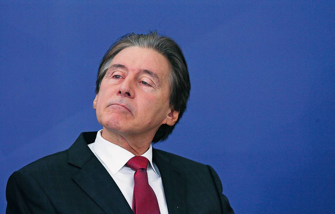REVISTA VEJA Data: 16.02.2017 Editoria: BRASIL Michael Temer, durante Cerimônia de Sanção da Lei do Novo Ensino Médio Na foto, o presidente do Senado Federal, Eunício Oliveira. Local: Palácio do Planalto -Brasília - DF Foto: Sergio Dutti