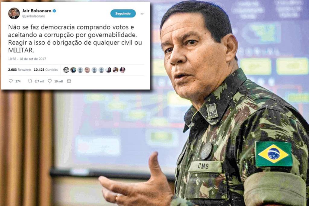 General de Exército Antônio Hamilton Martins Mourão Crédito: Divulgação/FS 2015