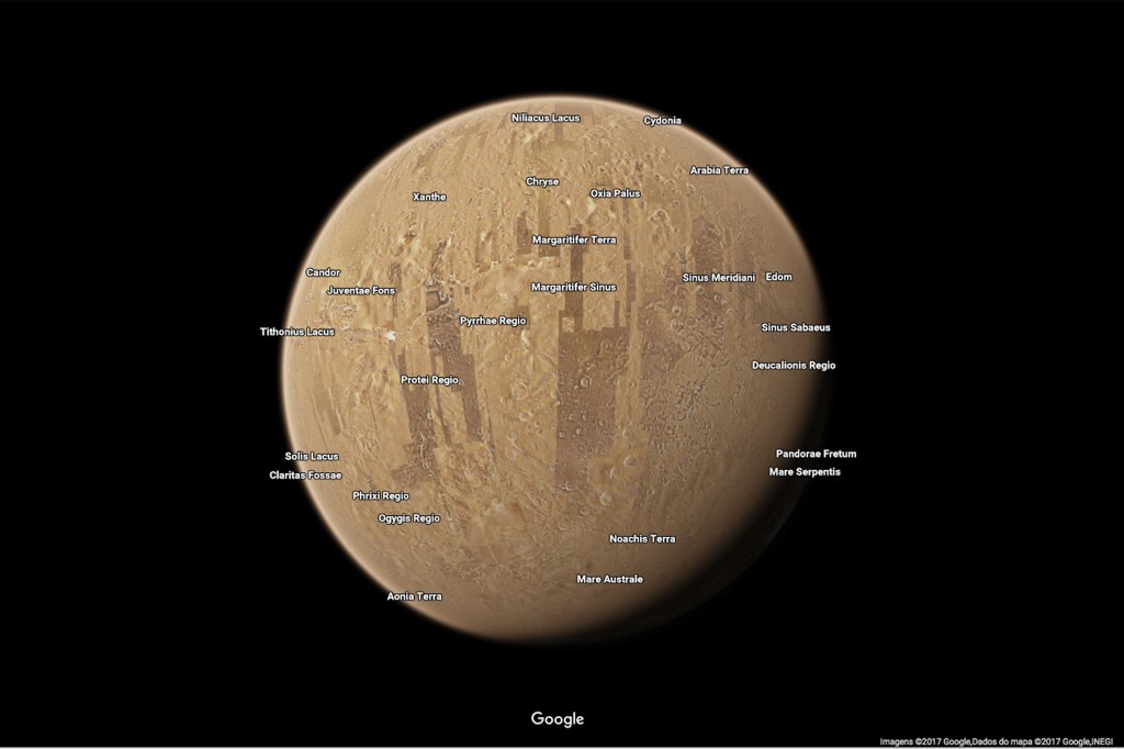 Google lança possibilidade de explorar outros planetas do sistema solar com a navegação do Google Maps