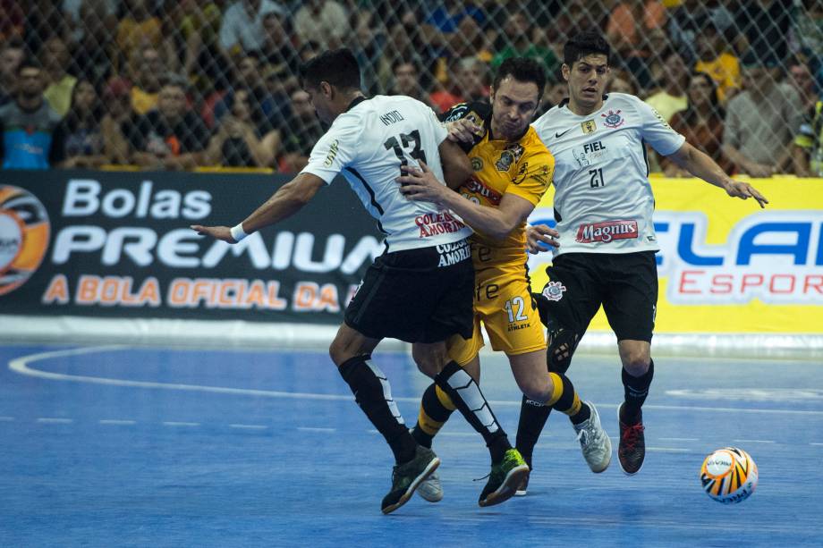 Falcão durante a partida final entre Sorocaba e Corinthians valendo o título da Liga Paulista de Futsal, na Arena Sorocaba, em São Paulo