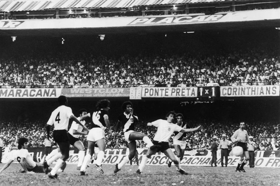 Jogo do Corinthians contra a Ponte Preta, pelo Campeonato Paulista de 1977