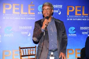 Milton Golçalves durante evento do filme "Pelé, o Nascimento de Uma Lenda", que estreia no próximo dia 26 de outubro nos cinemas de todo o Brasil”