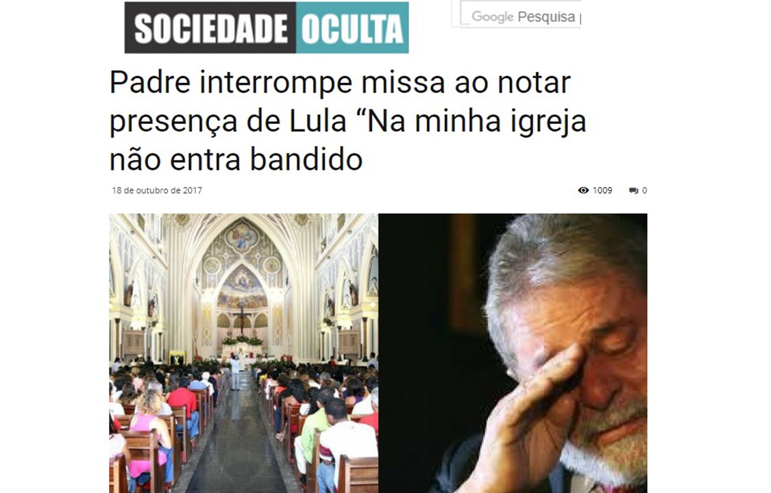 Lula - Igreja - Padre