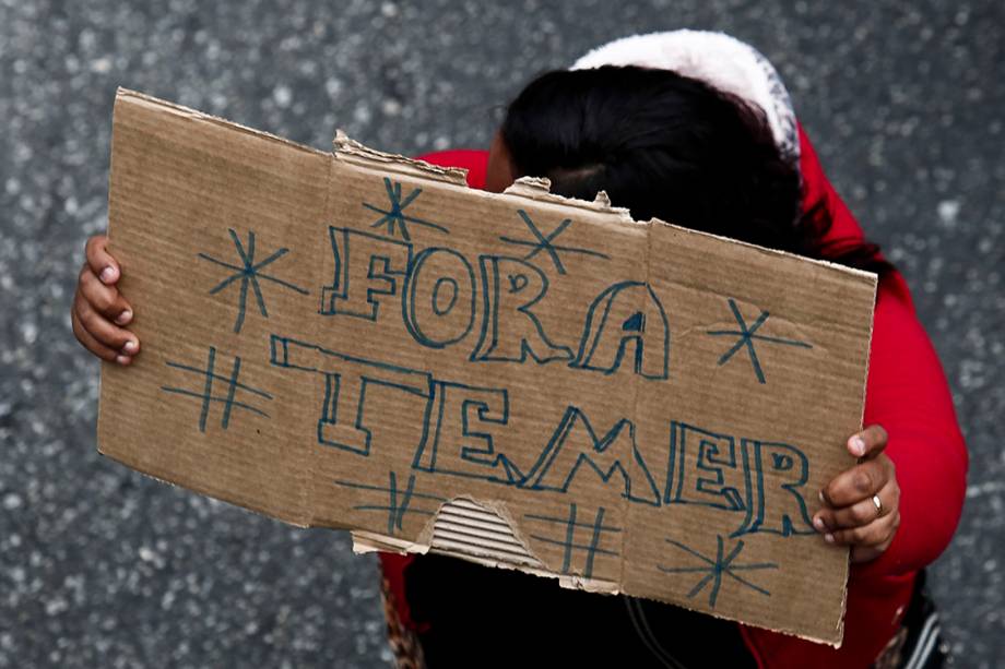 Integrantes da Ocupação Povo Sem Medo, do MTST, realizam marcha de São Bernardo até o Palácio dos Bandeirantes em São Paulo - 31/10/2017