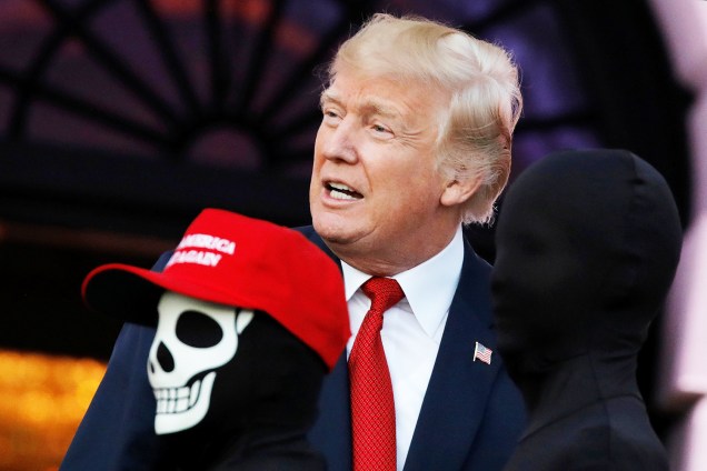 O presidente dos Estados Unidos, Donald Trump, durante evento de Halloween na Casa Branca - 30/10/2017