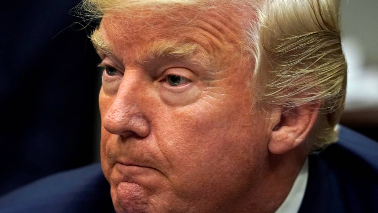 O presidente dos Estados Unidos, Donald Trump, durante reunião sobre a reforma tributária - 31/10/2017
