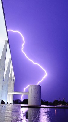 Tempestade próxima ao Palácio do Planalto