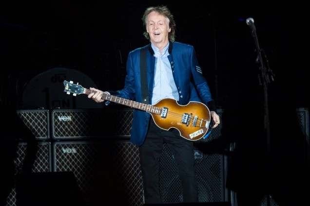 Paul McCartney durante show da turnê One On One no Allianz Parque, em São Paulo - 15/10/2017