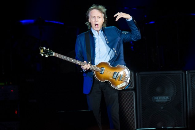Paul McCartney durante show da turnê One On One no Allianz Parque, em São Paulo - 15/10/2017