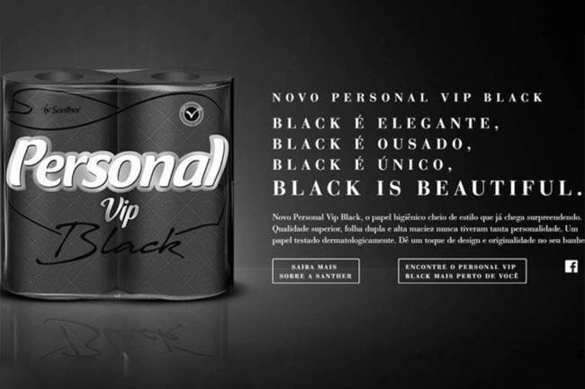 Papel higiênico Personal Black