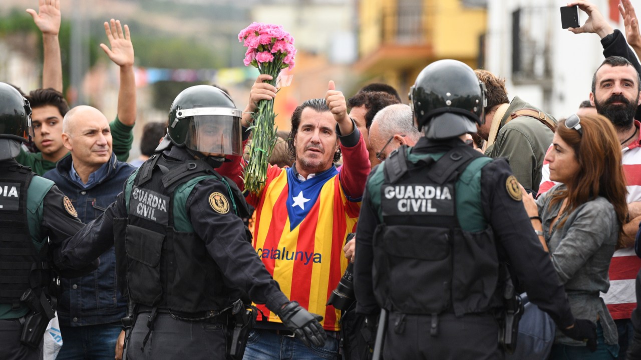 Dia do referendo da independência na Catalunha
