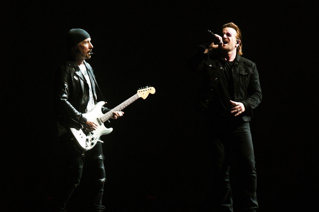 A banda irlandesa U2 se apresenta no estádio do Morumbi, em São Paulo, como parte da turnê em que celebra os 30 anos do disco "The Joshua Tree" - 19/10/2017