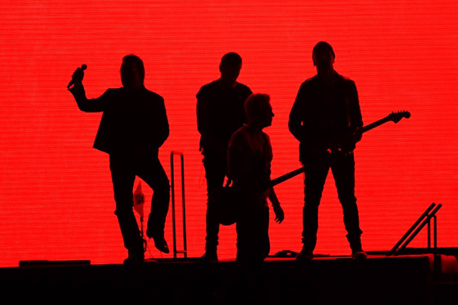 A banda irlandesa U2 se apresenta no estádio do Morumbi, em São Paulo, como parte da turnê em que celebra os 30 anos do disco "The Joshua Tree" - 19/10/2017