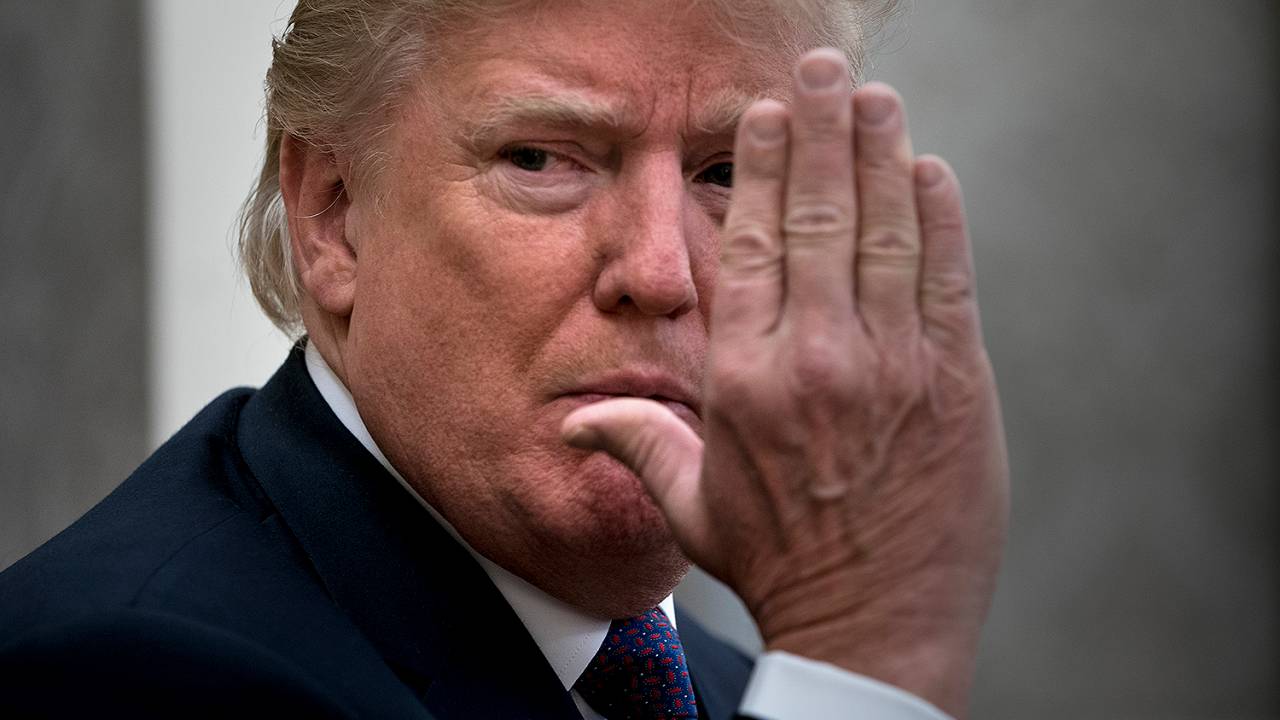 O presidente dos EUA, Donald Trump, em Washington - 19/10/2017