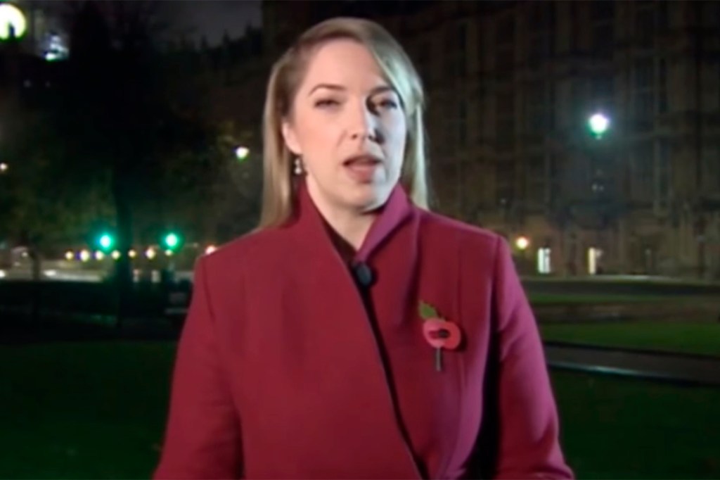 Repórter Emma Vardy, que foi surpreendida com o 'gemidão do Whatsapp' durante uma transmissão ao vivo da BBC