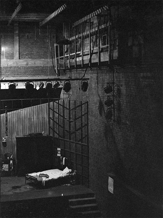 Vista desde a cabine técnica para o palco giratório (1968)