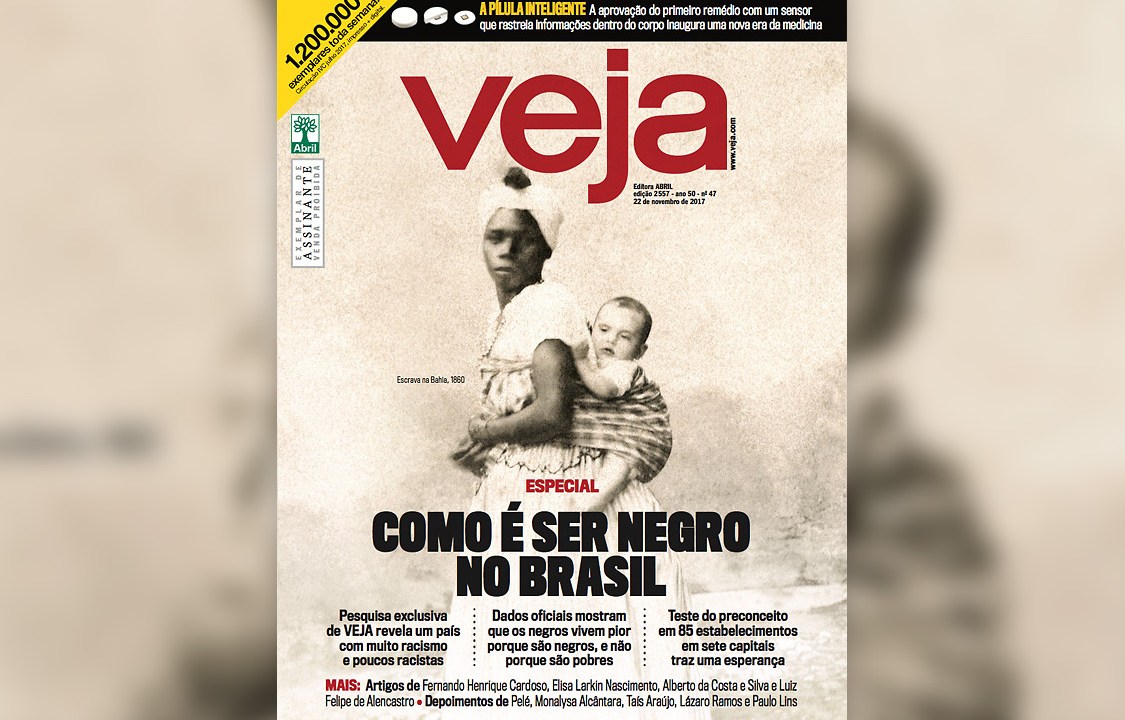 Capa da revista VEJA - 'Como é ser negro no Brasil'