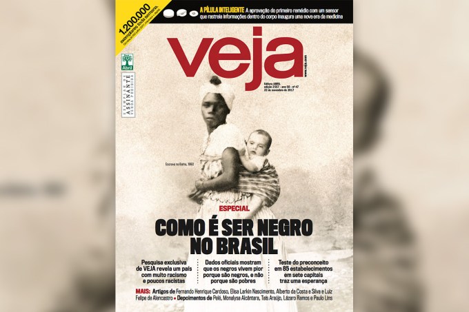 Capa da revista VEJA – ‘Como é ser negro no Brasil’