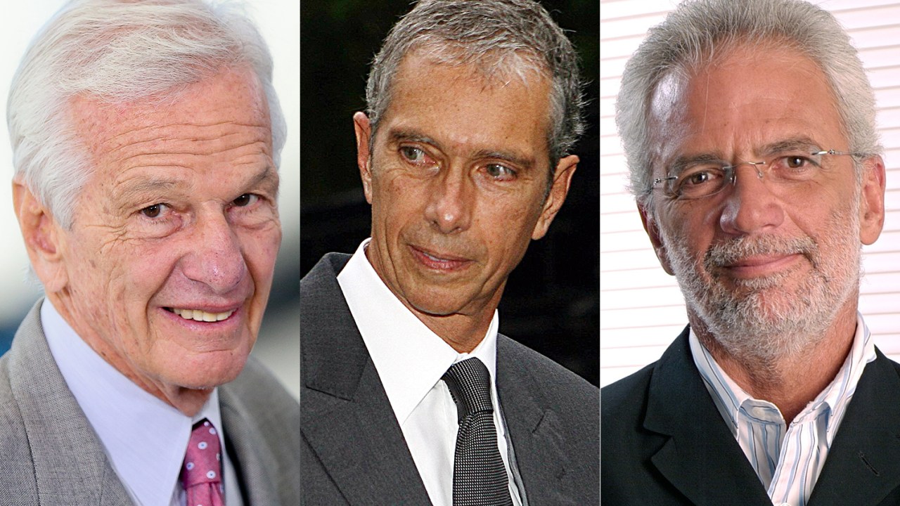 O trio de acionistas de referência da Americanas: Jorge Paulo Lemann, Carlos Alberto Sicupira e Marcel Telles