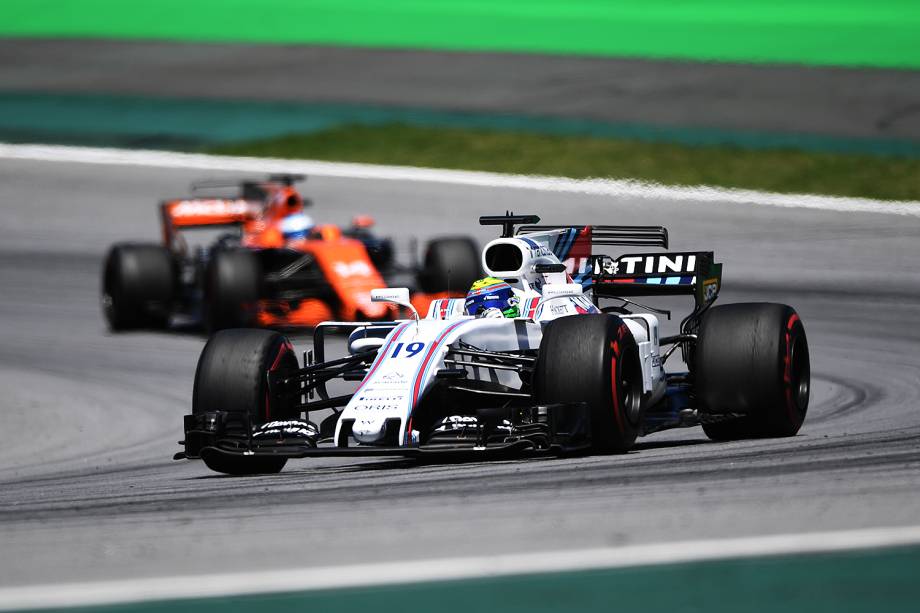 O piloto Felipe Massa, da Williams, durante o Grande Prêmio do Brasil em Interlagos - 12/11/2017