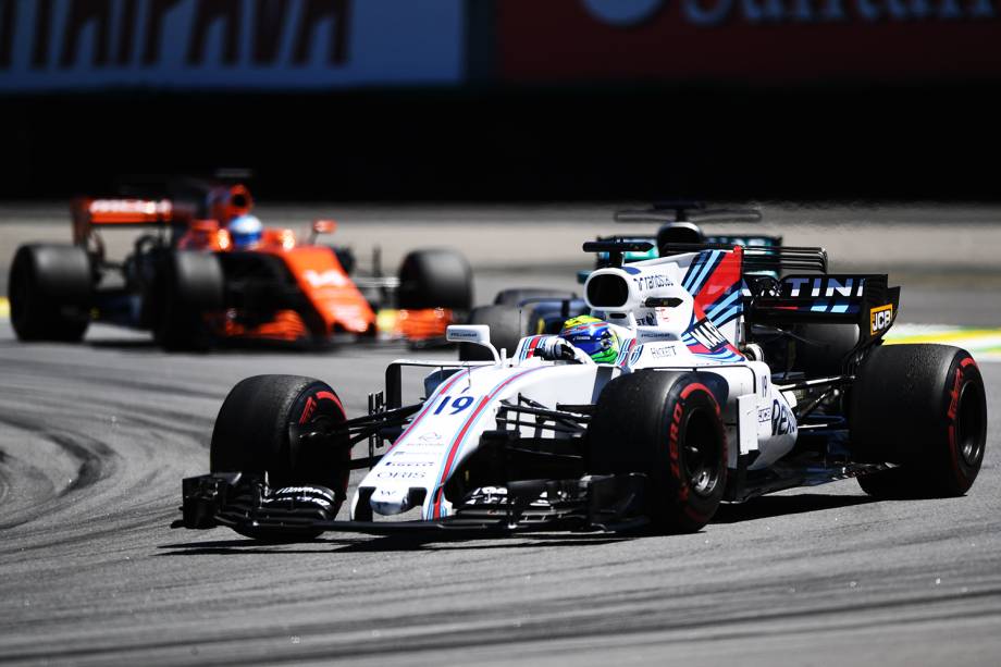 O piloto Felipe Massa, da Williams, durante o Grande Prêmio do Brasil em Interlagos - 12/11/2017