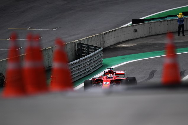 O piloto finlandês Kimi Räikkönen durante o Grande Prêmio do Brasil em Interlagos - 12/11/2017