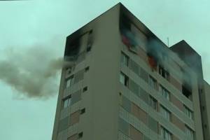 Incêndio em apartamento no bairro Bigorrilho, em Curitiba