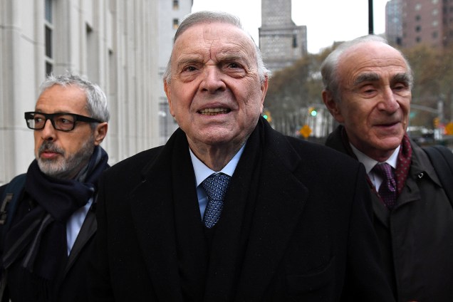 O ex-presidente da CBF José Maria Marin, acusado no escândalo da Fifa, chega a tribunal em Nova York (EUA) -  13/11/2017