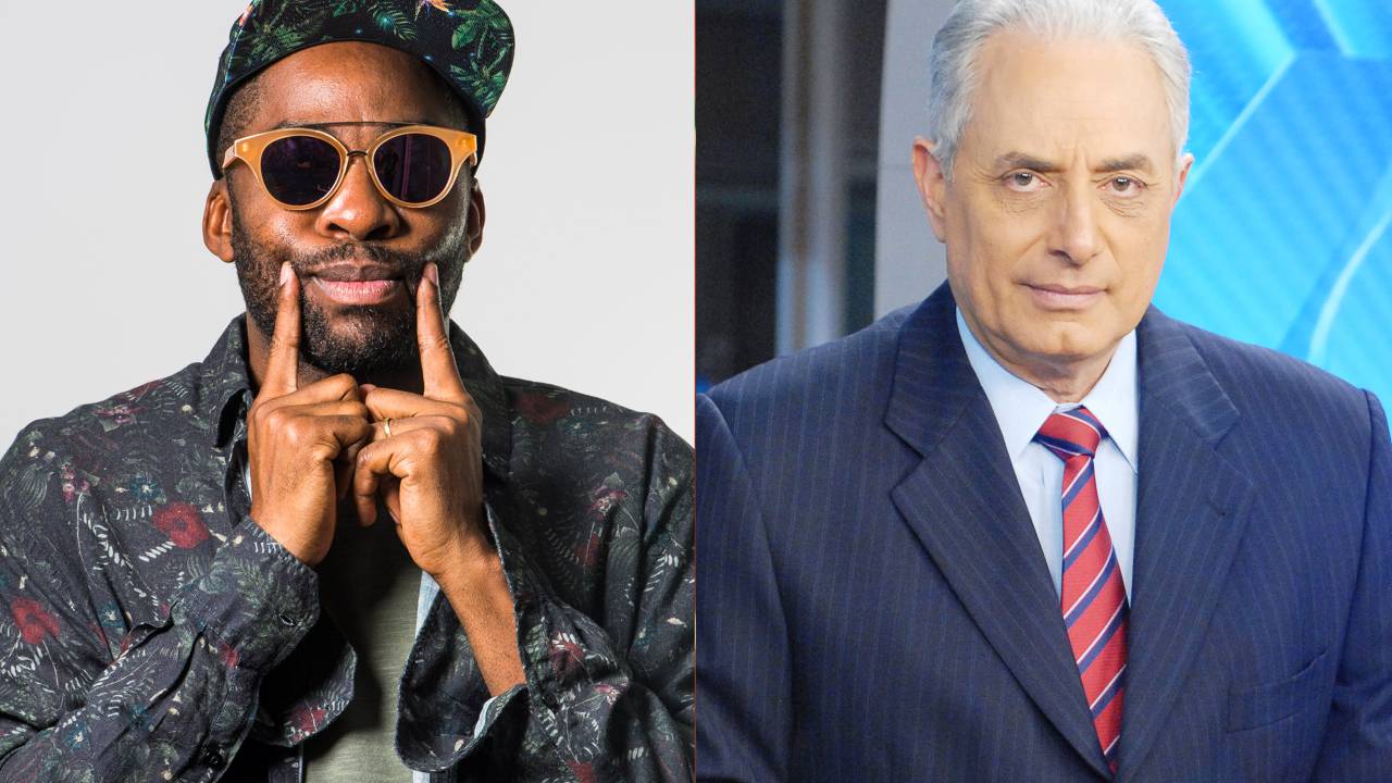 Lázaro Ramos e William Waack