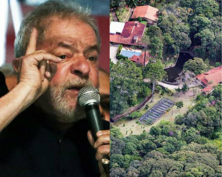 O ex-presidente Lula é acusado de receber propina da Odebrecht e da OAS por meio de reformas no sítio Santa Bárbara, em Atibaia, no interior de São Paulo