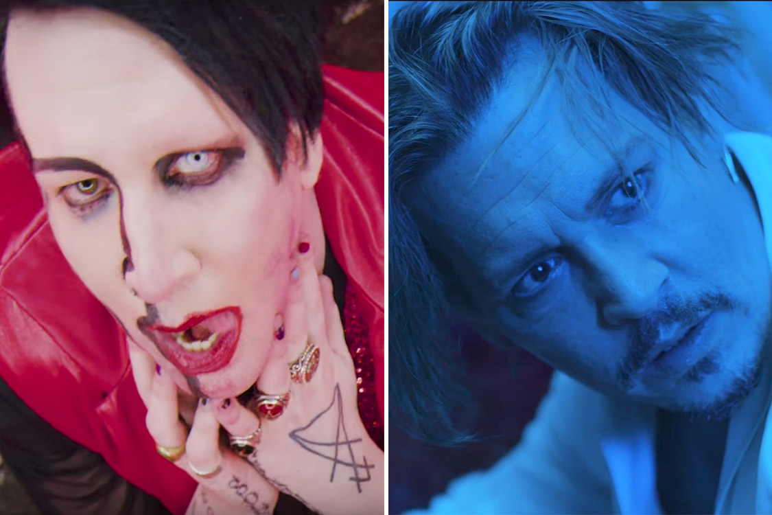 Marilyn Manson lança clipe para maiores com Johnny Depp em orgia VEJA imagem