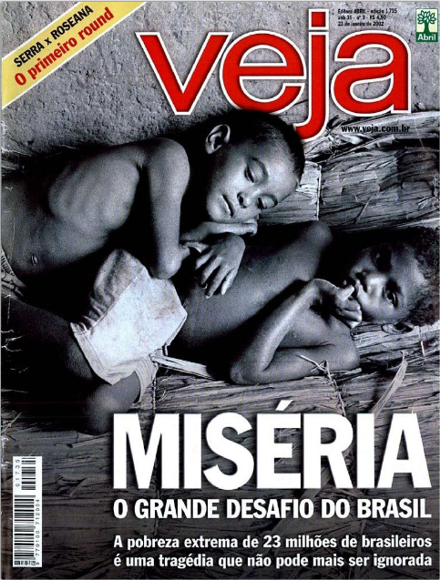 Capa de 2002 alertava que a pobreza extrema de 23 milhões de brasileiros não podia ser ignorada