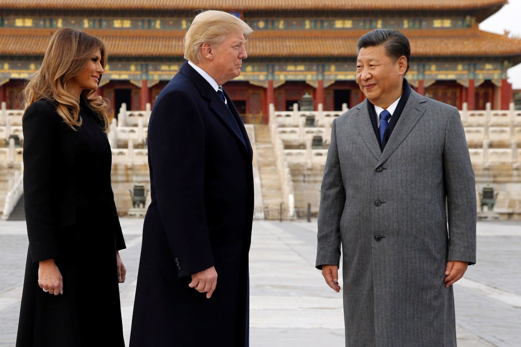 Imagens do dia - Donald Trump na China