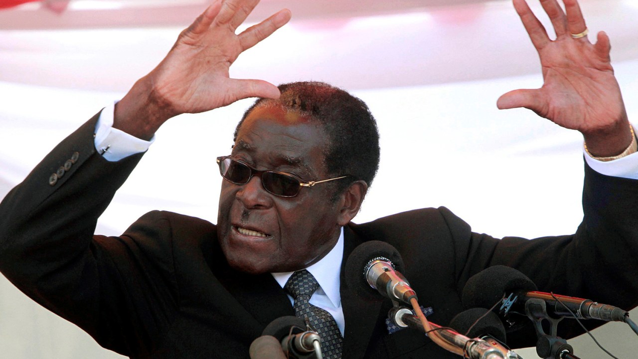 O presidente do Zimbábue, Robert Mugabe, em evento na capital do país, Harare - 30/09/2010