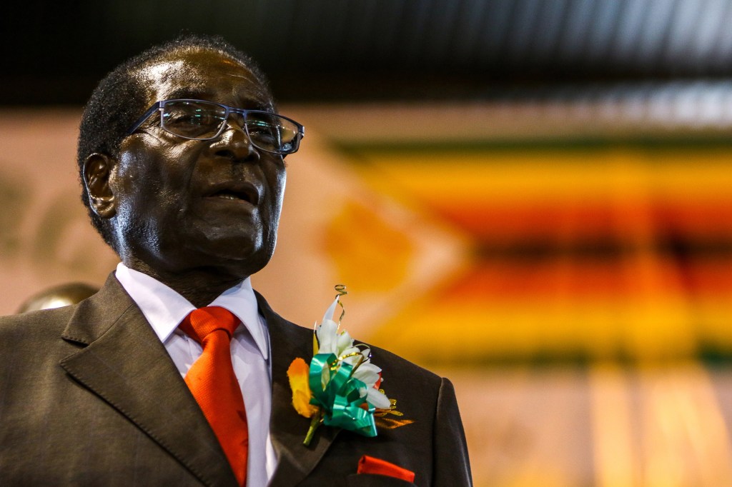 O ditador do Zimbábue Robert Mugabe