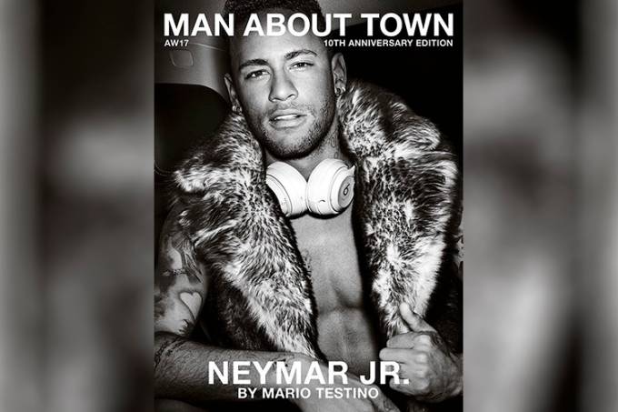 Neymar na revista ‘Man About Town’