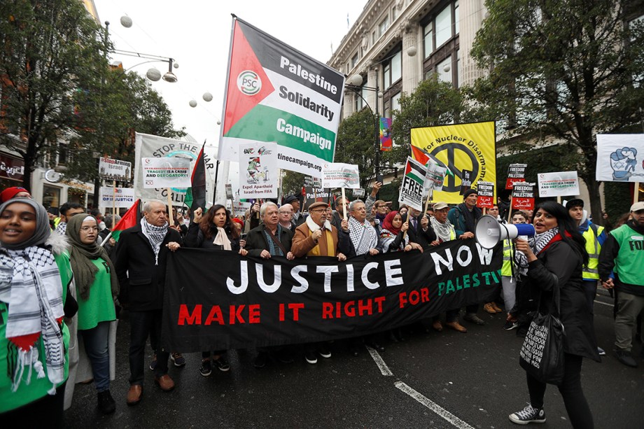 Protestos em apoio à Palestina