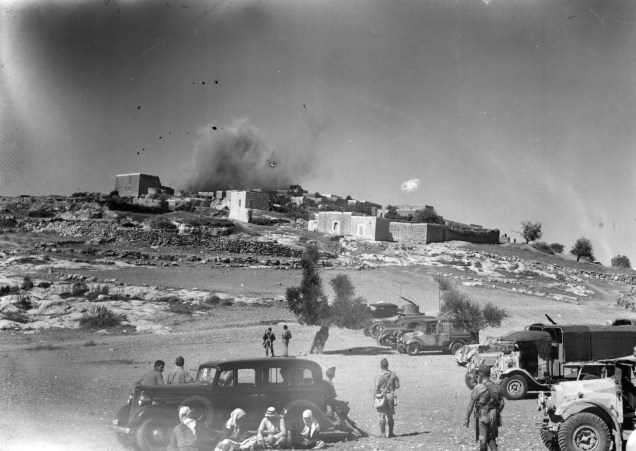A vila árabe de Miar, perto de Haifa, foi explodida durante um período de agitação no mandato britânico da Palestina. Este foi um castigo e advertência aos rebeldes por parte dos ingleses